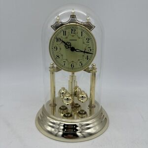 Vintage Chronos Mantel Dome Top Quartz Battery‎ Operated Anniversary Clock EUC